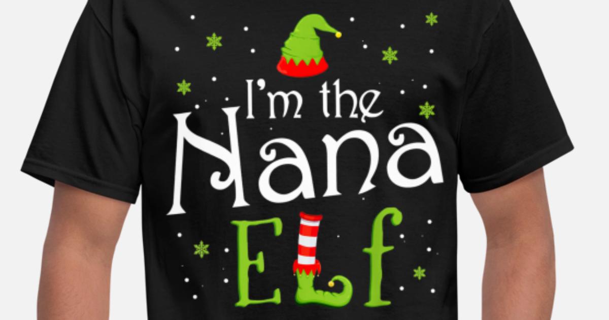 Nana Elf Funny Matching Family Xmas 